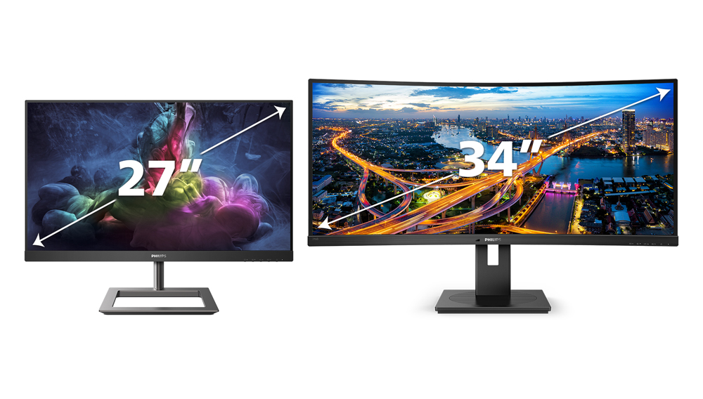 compare monitor sizes