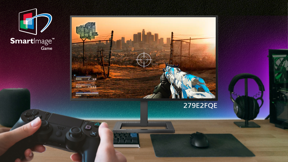SmartImage game mode optimizes your gaming experience.