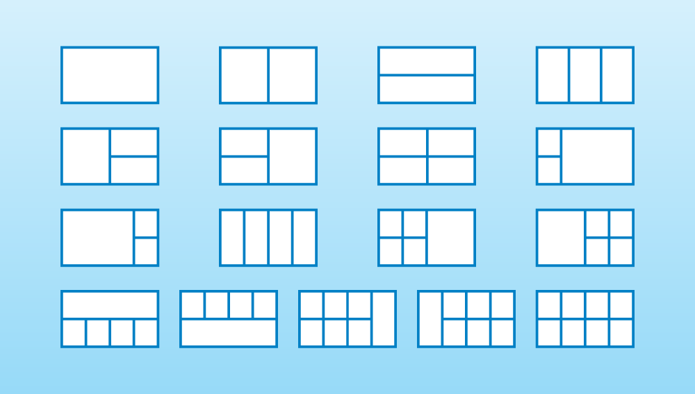 screen-splitting options