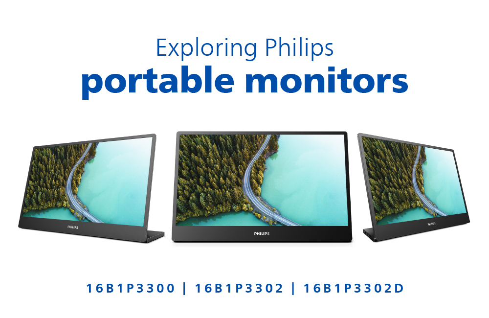 Infographic portable monitors